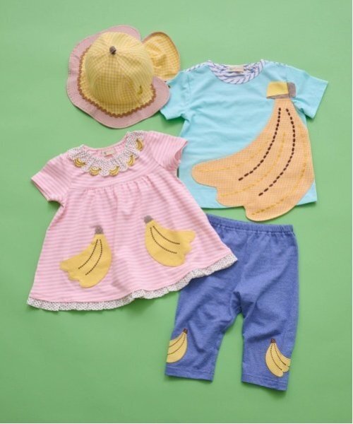 baby cheer（ベイビーチアー）の「日よけバナナハット（ハット・キッズ・イエロー・50-52cm/48-50cm/46-48cm/52-54cm）」の12枚目の写真