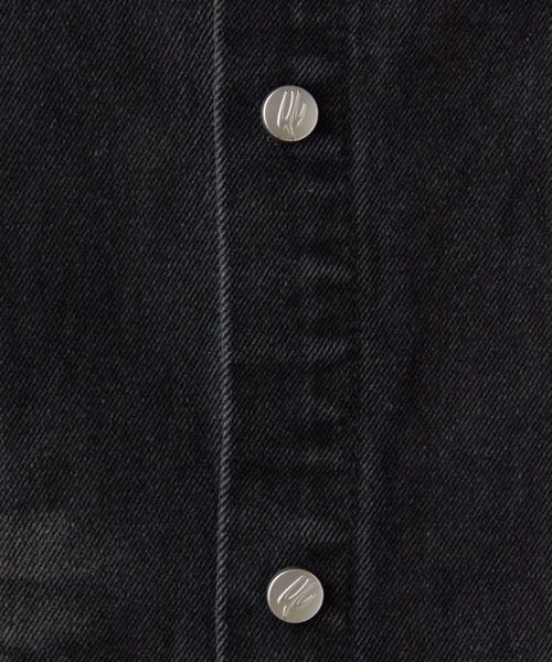 Theater code(シアターコード)の「Damaged Camouflage Denim Jacket/ダメージ迷彩デニムジャケット 秋 秋服メンズ 2026年秋冬(デニムジャケット・メンズ・ブラック系1/ブルー系1・M/L)」の18枚目の写真
