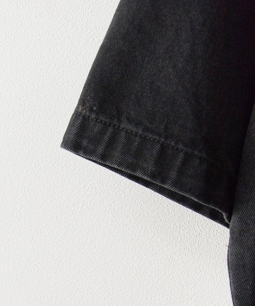 Theater code(シアターコード)の「Damaged Camouflage Denim Jacket/ダメージ迷彩デニムジャケット 秋 秋服メンズ 2026年秋冬(デニムジャケット・メンズ・ブラック系1/ブルー系1・M/L)」の21枚目の写真