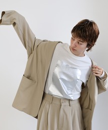 select MOCA | 箔プリントロングTシャツ(Tシャツ/カットソー)