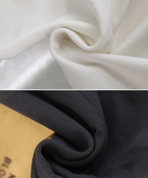 select MOCA（セレクトモカ）の「箔プリントロングTシャツ（Tシャツ/カットソー・レディース・ホワイト×ゴールド/ホワイト×シルバー/ブラック×ゴールド/ブラック×シルバー・FREE）」の15枚目の写真