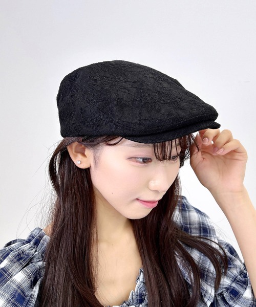 INGNI（イング）の「レースハンチング（ハット・レディース・ホワイト/ブラック・ONE SIZE）」の5枚目の写真