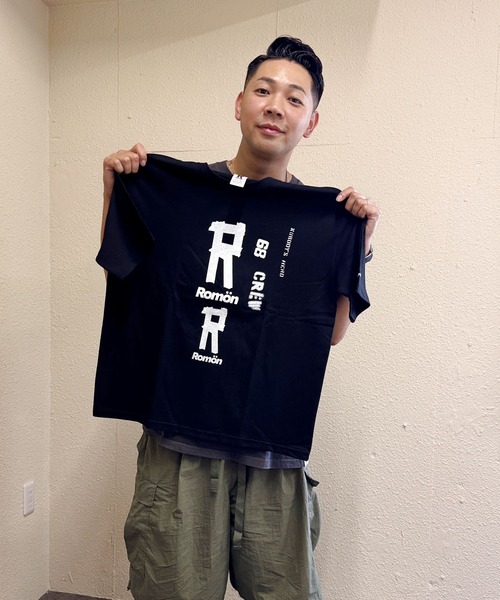 Romon（ロマン）の「ロマン【Romön】Big Silhouette T-shirts (Rx2)（Tシャツ/カットソー・メンズ・ホワイト/ブラック・L/M/S）」の2枚目の写真