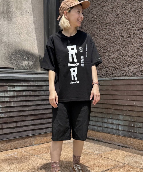 Romon（ロマン）の「ロマン【Romön】Big Silhouette T-shirts (Rx2)（Tシャツ/カットソー・メンズ・ホワイト/ブラック・L/M/S）」の10枚目の写真
