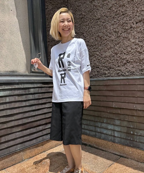 Romon（ロマン）の「ロマン【Romön】Big Silhouette T-shirts (Rx2)（Tシャツ/カットソー・メンズ・ホワイト/ブラック・L/M/S）」の13枚目の写真