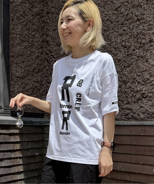 Romon（ロマン）の「ロマン【Romön】Big Silhouette T-shirts (Rx2)（Tシャツ/カットソー・メンズ・ホワイト/ブラック・L/M/S）」の12枚目の写真