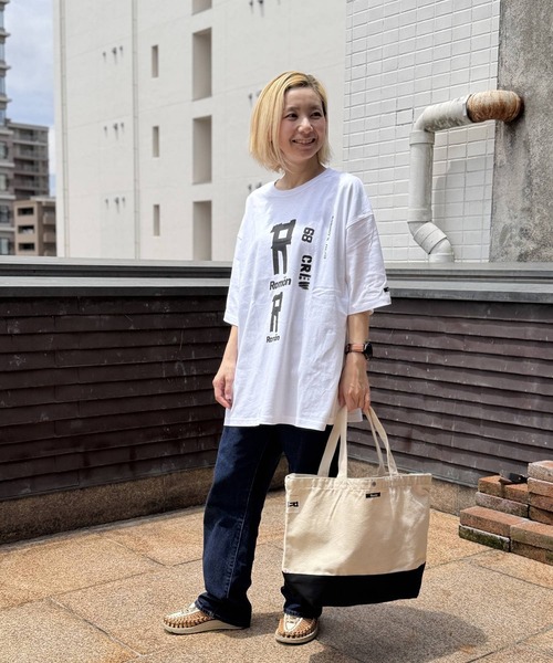 Romon（ロマン）の「ロマン【Romön】Big Silhouette T-shirts (Rx2)（Tシャツ/カットソー・メンズ・ホワイト/ブラック・L/M/S）」の4枚目の写真