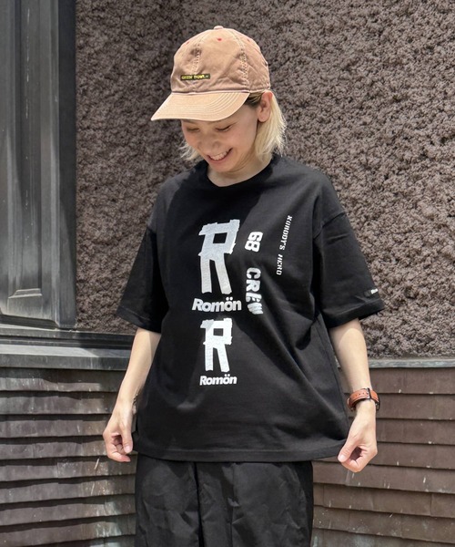 Romon（ロマン）の「ロマン【Romön】Big Silhouette T-shirts (Rx2)（Tシャツ/カットソー・メンズ・ホワイト/ブラック・L/M/S）」の8枚目の写真
