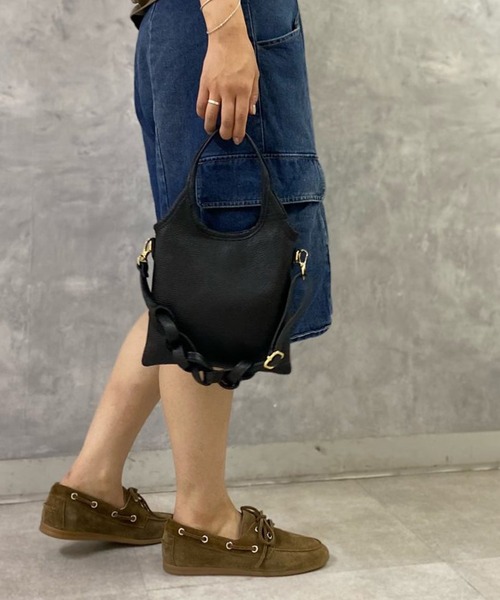 Scrap Book（スクラップブック）の「【ANTONELLO MASI】くりてトートバッグS（トートバッグ・レディース・レッド系その他/ブラック・FREE）」の3枚目の写真