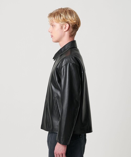 BEAUTY&YOUTH UNITED ARROWS　シープレザージャケット BEAUTY&YOUTH UNITED ARROWS｜シープレザー ジップ ブルゾン