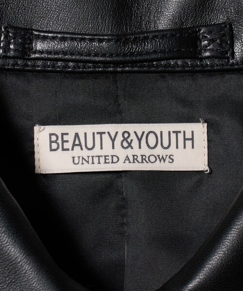 シープレザー ジップ ブルゾン（その他アウター）｜BEAUTY&YOUTH