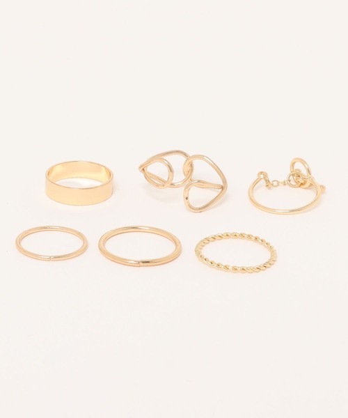 apres jour mignon（アプレジュールミニョン）の「【apresjour mignon×ARIAZ】アソートリングSET（リング・レディース・ゴールド/シルバー・ONESIZE）」の5枚目の写真