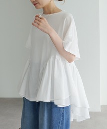 PUAL CE CIN | 異素材切り替えTシャツ(Tシャツ/カットソー)