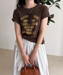 fredy emue | ヴィンテージライクピグメントTシャツ(Tシャツ/カットソー)