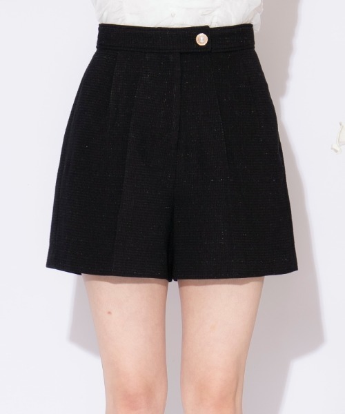 WILLSELECTION(ウィルセレクション)の「タックデザインショートパンツ(その他パンツ・レディース・ピンク/ブラック/オフホワイト・FREE)」の1枚目の写真