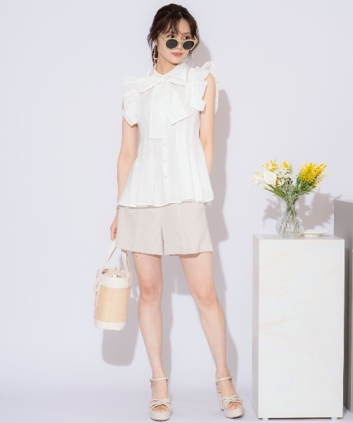 WILLSELECTION(ウィルセレクション)の「タックデザインショートパンツ(その他パンツ・レディース・ピンク/ブラック/オフホワイト・FREE)」の18枚目の写真
