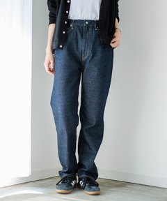 新品未使用⭐︎ANIECA アニーカ　ルーズフレアデニムパンツ　インディゴ　38 セール】【S/Mサイズ展開】美脚ストレッチフレアデニム（デニムパンツ