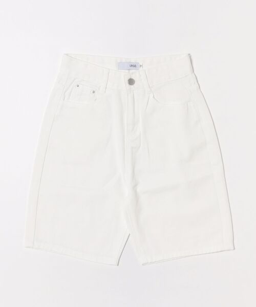 urge:(アージコロン )の「【URGE:】デニム ハーフ パンツ(デニムパンツ・レディース・ホワイト/ネイビー/ブルー・SMALL/MEDIUM/LARGE/X-LARGE)」の11枚目の写真