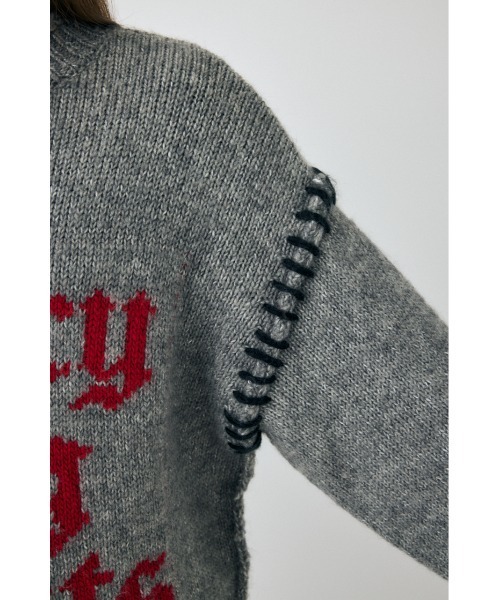 Hochan MOUSSY KNITTED WORDS セーター moussy｜KNITTED WORDS セーター | Rakuten Fashion(楽天