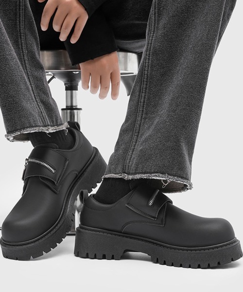 WESTBOY(ウエストボーイ)の「厚底 レザー ローカットシューズ WO25S13SH08【WB ORIGINALS】(スニーカー・メンズ・ブラック・44/41/42/43)」の6枚目の写真