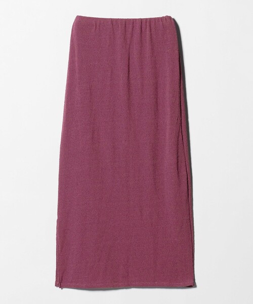 CITEN（シテン）の「＜CITEN＞ブークレカットナロースカート（スカート・レディース・ブラック/ダークグリーン/ワイン・FREE）」の14枚目の写真