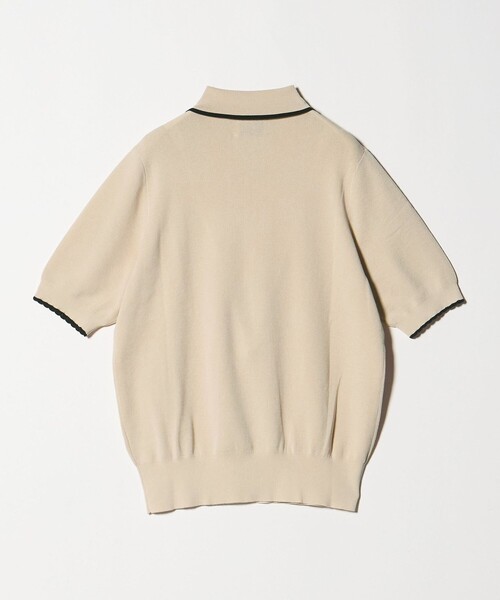 UNITED ARROWS(ユナイテッドアローズ)の「スカラップ フリル ショートスリーブ ニット ‐ウォッシャブル‐(ニット/セーター・レディース・ベージュ/ネイビー/ブラック・FREE)」の15枚目の写真