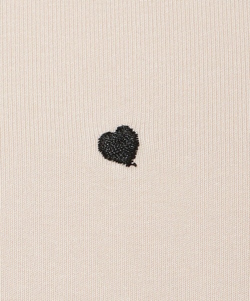 WILLSELECTION(ウィルセレクション)の「ハート刺繍タックスリーブTシャツ(Tシャツ/カットソー・レディース・ピンク/オフホワイト/ブラック・FREE)」の11枚目の写真