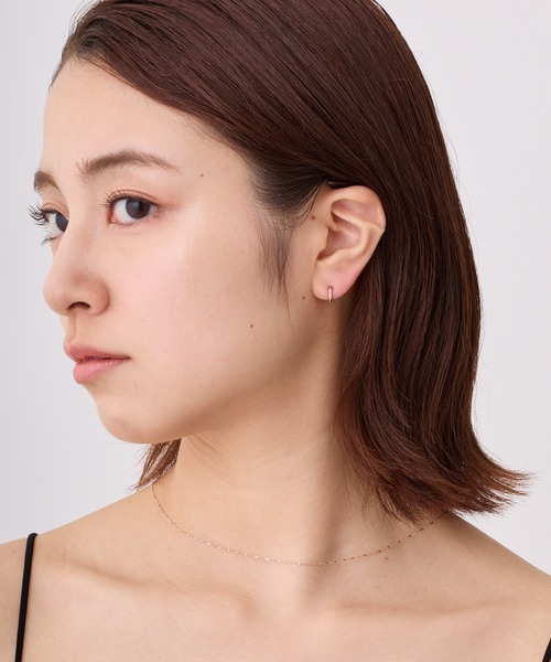 CALIN STANDARD(カリンスタンダード)の「◆金属アレルギー対応◆◆made in japan◆【純金厚メッキ】 ビジュー 極小ミニマル ループフィットイヤリング(イヤリング・レディース・シルバー/ゴールド/ピンクゴールド・FREE)」の10枚目の写真