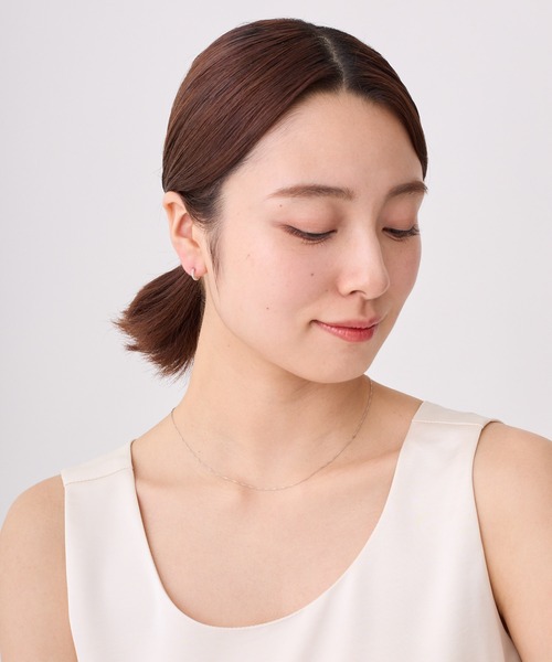 CALIN STANDARD(カリンスタンダード)の「◆金属アレルギー対応◆◆made in japan◆【純金厚メッキ】 ビジュー 極小ミニマル ループフィットイヤリング(イヤリング・レディース・シルバー/ゴールド/ピンクゴールド・FREE)」の13枚目の写真
