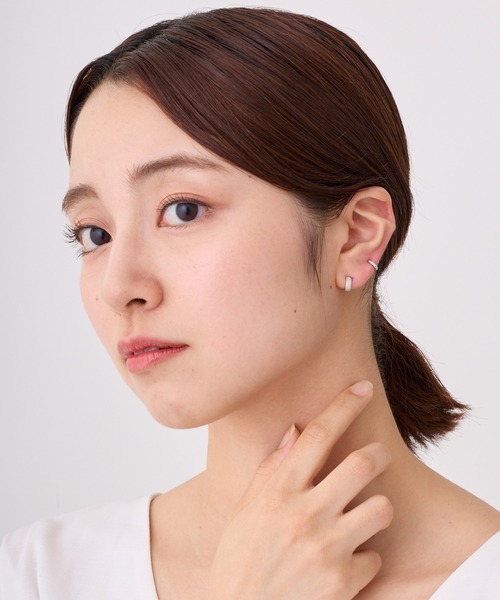 CALIN STANDARD(カリンスタンダード)の「◆金属アレルギー対応◆◆made in japan◆【純金厚メッキ】 ビジュー 極小ミニマル ループフィットイヤリング(イヤリング・レディース・シルバー/ゴールド/ピンクゴールド・FREE)」の17枚目の写真