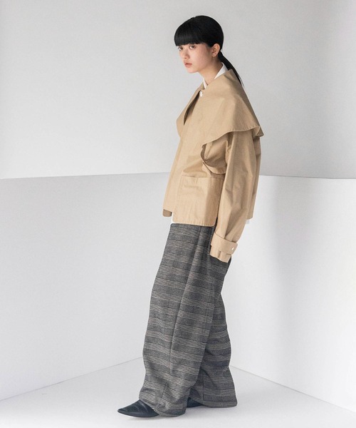 mintdesigns（ミントデザインズ）の「HOUNDSTOOTH PANTS（その他パンツ・レディース・ブラック・ONESIZE）」の4枚目の写真