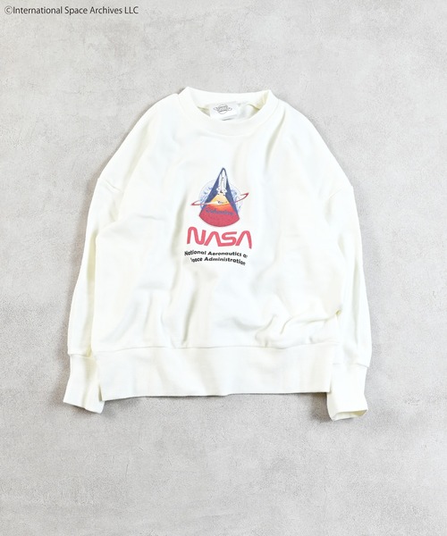 NASA スペーストレーナー NASA x Spacewalk sweatshirt ユニセックス男女兼用 NASA×宇宙遊泳