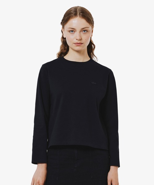 LACOSTE(ラコステ)の「スムースロングスリーブTシャツ(Tシャツ/カットソー・レディース・ブラック/オフホワイト/ネイビー・34/38/36/40)」の3枚目の写真
