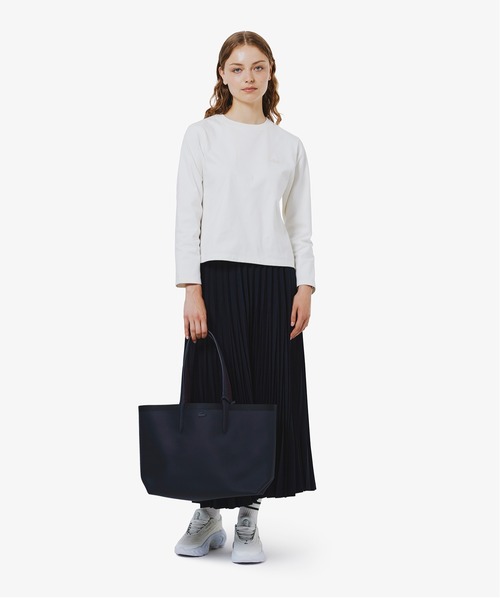 LACOSTE(ラコステ)の「スムースロングスリーブTシャツ(Tシャツ/カットソー・レディース・ブラック/オフホワイト/ネイビー・34/38/36/40)」の21枚目の写真