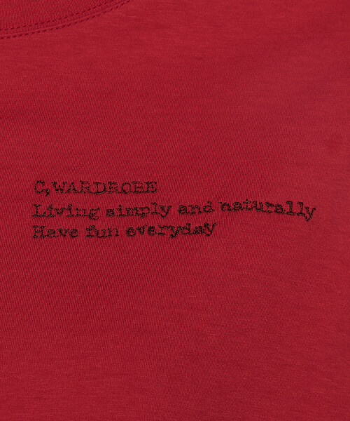 COMME CA Wardrobe(コムサワードローブ)の「ベーシック天竺 Tシャツ(Tシャツ/カットソー・レディース・レッド/ブラウン/キナリ・FREE)」の19枚目の写真