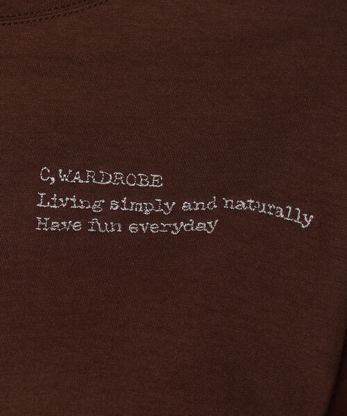 COMME CA Wardrobe(コムサワードローブ)の「ベーシック天竺 Tシャツ(Tシャツ/カットソー・レディース・レッド/ブラウン/キナリ・FREE)」の20枚目の写真