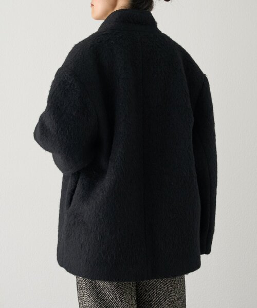 BEARDSLEY(ビアズリー)の「アルパカジャケット(ステンカラーコート・レディース・ブラック・FREE)」の13枚目の写真