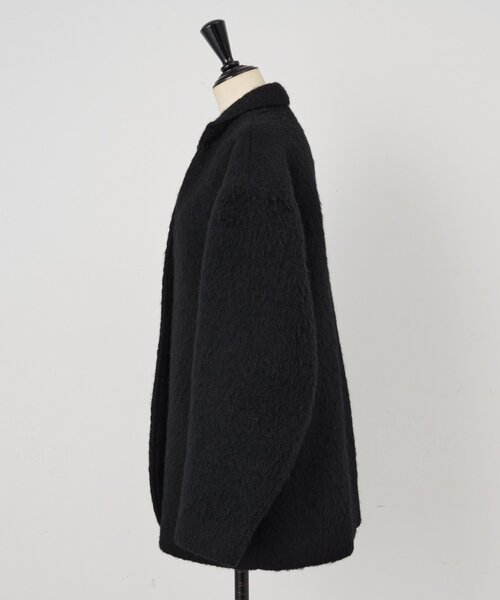 BEARDSLEY(ビアズリー)の「アルパカジャケット(ステンカラーコート・レディース・ブラック・FREE)」の12枚目の写真
