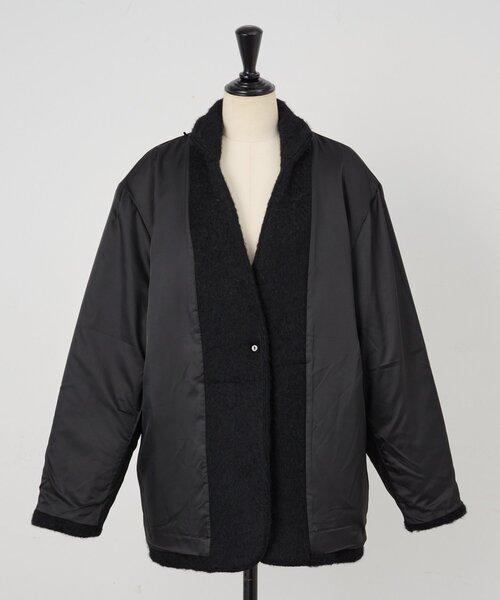 BEARDSLEY(ビアズリー)の「アルパカジャケット(ステンカラーコート・レディース・ブラック・FREE)」の20枚目の写真