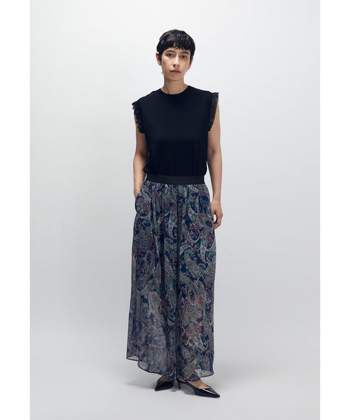 1er Arrondissement(プルミエアロンディスモン)の「ペイズリープリントキュロットパンツ(その他パンツ・レディース・ブルー系その他3・38/36)」の6枚目の写真