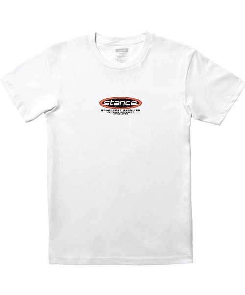 STANCE(スタンス)の「【STANCE/スタンス】バックプリントコットンTシャツ ユニセックス BROADCAST SS(Tシャツ/カットソー・メンズ・ホワイト・MEDIUM/LARGE)」の1枚目の写真