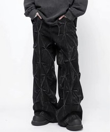JOHNNY WOLF ブラックデニム パンツ サイズ2 JOHNNY WOLF ブラックデニム パンツ サイズ2 JOHNNY WOLF