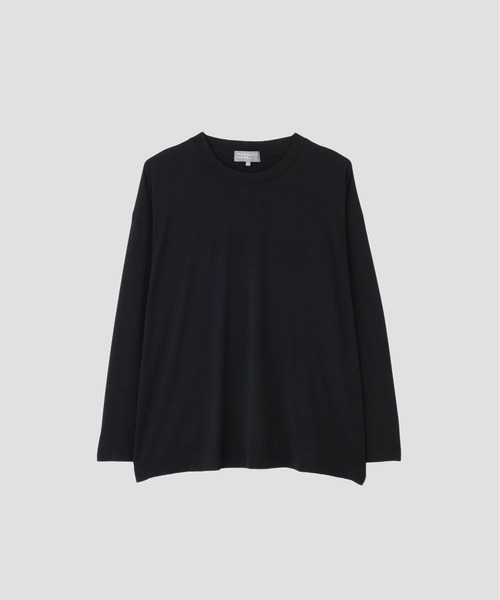 MARGARET HOWELL（マーガレットハウエル）の「SUPERFINE MERINO JERSEY TOP（Tシャツ/カットソー・メンズ・ブラック・LARGE/MEDIUM）」の4枚目の写真