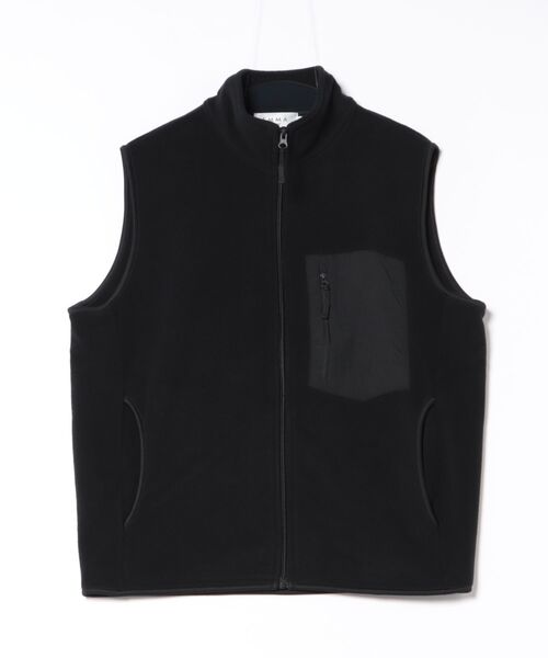 マイクロフリース フルジップ ベスト