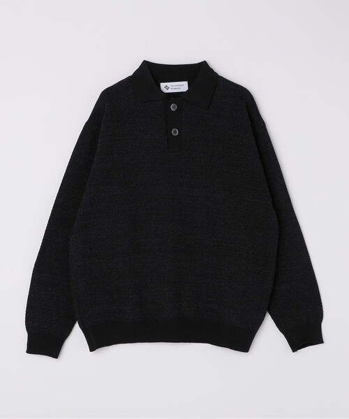 00s ノームコア シティ シルク カシミヤ ニット 長袖 ポロシャツ 古着 00s ノームコア シティ シルク カシミヤ ニット 長袖 ポロシャツ 古着