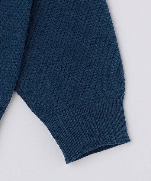 City Ambient Products（シティアンビエントプロダクツ）の「City Ambient Products:〈手洗い可能〉ポリエステル メッシュ ニット ポロ ロングスリーブ（ニット/セーター・メンズ・ブラウン/ブラック/オフホワイト/ブルー・SMALL/MEDIUM/LARGE）」の12枚目の写真