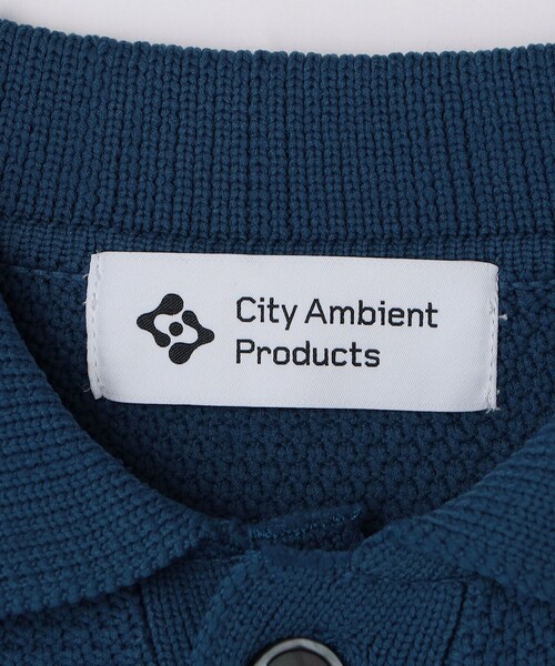 City Ambient Products（シティアンビエントプロダクツ）の「City Ambient Products:〈手洗い可能〉ポリエステル メッシュ ニット ポロ ロングスリーブ（ニット/セーター・メンズ・ブラウン/ブラック/オフホワイト/ブルー・SMALL/MEDIUM/LARGE）」の13枚目の写真