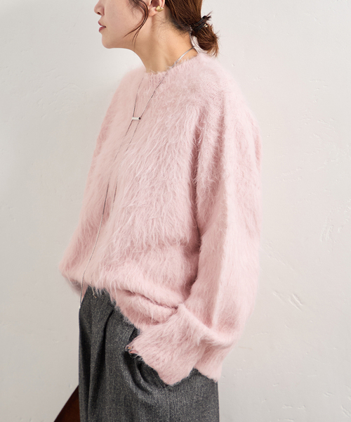 セール】《WEB限定追加》シャギークルーネックプルオーバー（ニット