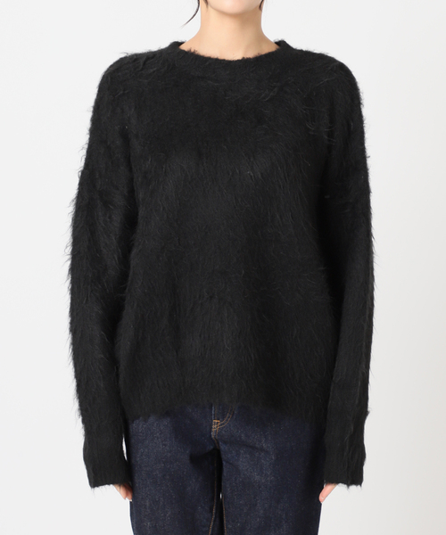 WEB限定追加》シャギークルーネックプルオーバー（ニット/セーター