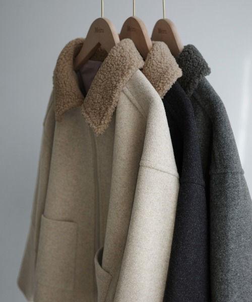 セール】ボアカラーショートブルゾン（ブルゾン）｜Meiru（メイル）の